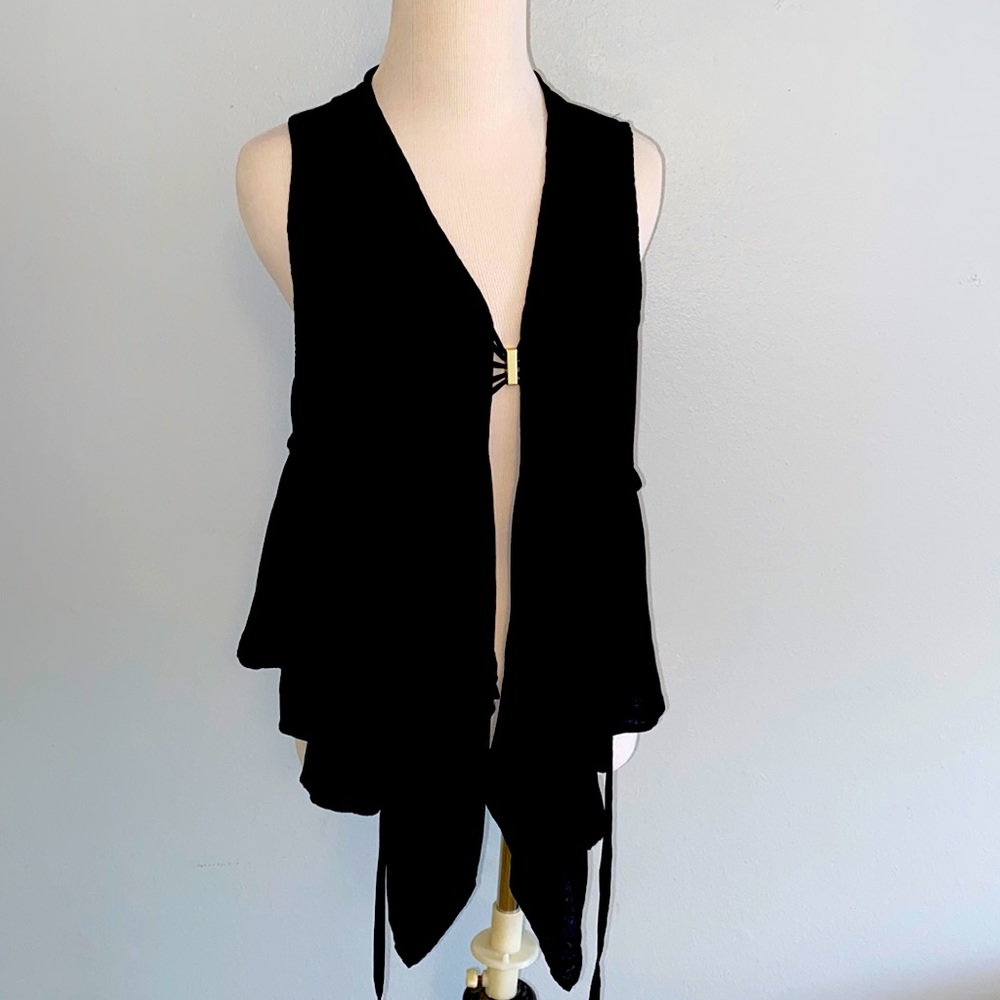 Free people black vest
